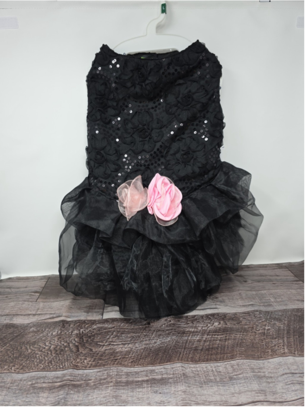 Dog Party Dress Fancy Sz L Christmas Gothy Witchy Fabdog